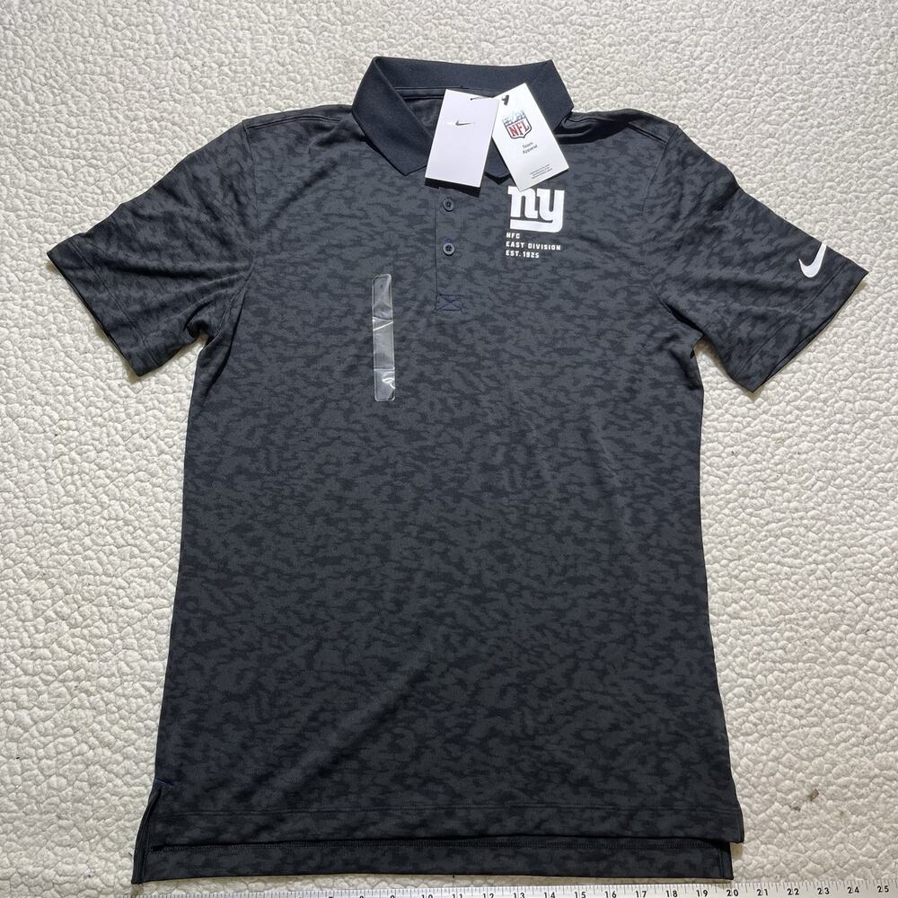 New York Giants Nike Black Pique Fashion Performance Polo Small NWT! RARE!